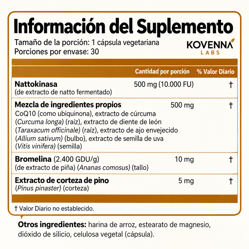 Nattokinasa Máxima Potencia 10.000 FU — Mejora tus erecciones