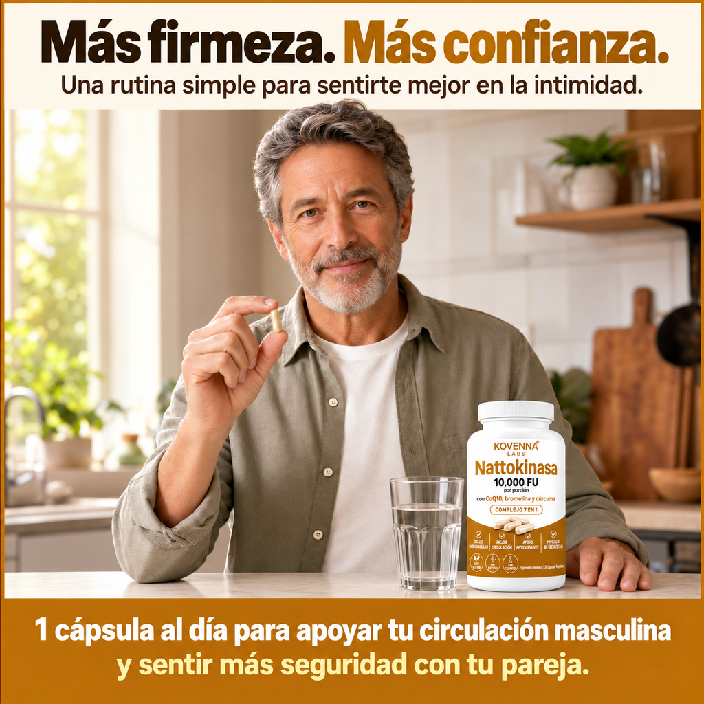 Nattokinasa Máxima Potencia 10.000 FU — Mejora tus erecciones